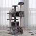 Factory-Direct Cat Tower Large Size Cat Tree Frame Wooden Sisal Soft Velvet Cat Climbing Tree